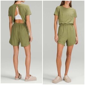 Lululemon high neck romper open back 8